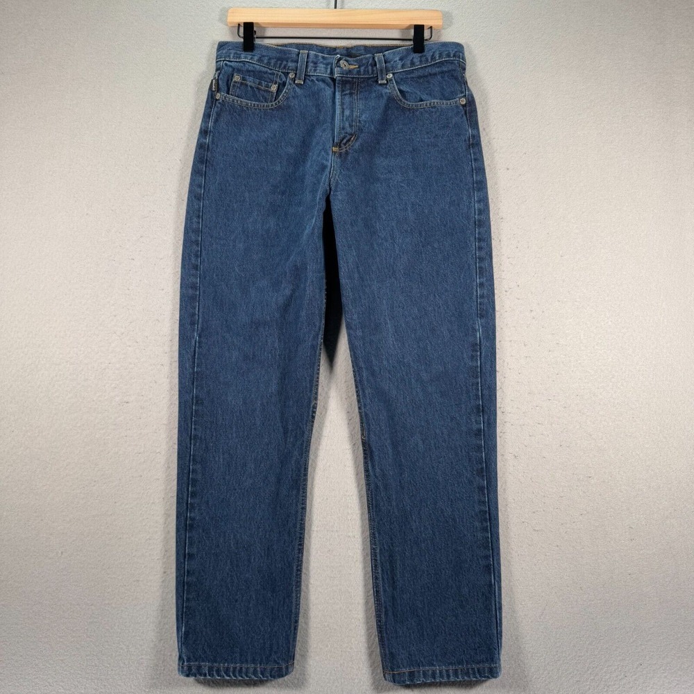 Vintage Buffalo David Bitton Jeans Women 31 Blue Dark Wash High Rise Mom Loose‎